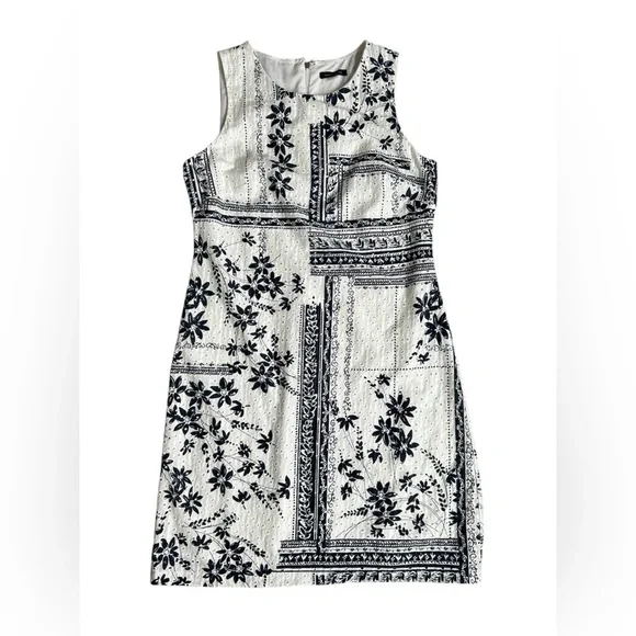 Tommy Hilfiger women’s navy and white floral eyelet lace dress size 8 - Picture 6 of 10